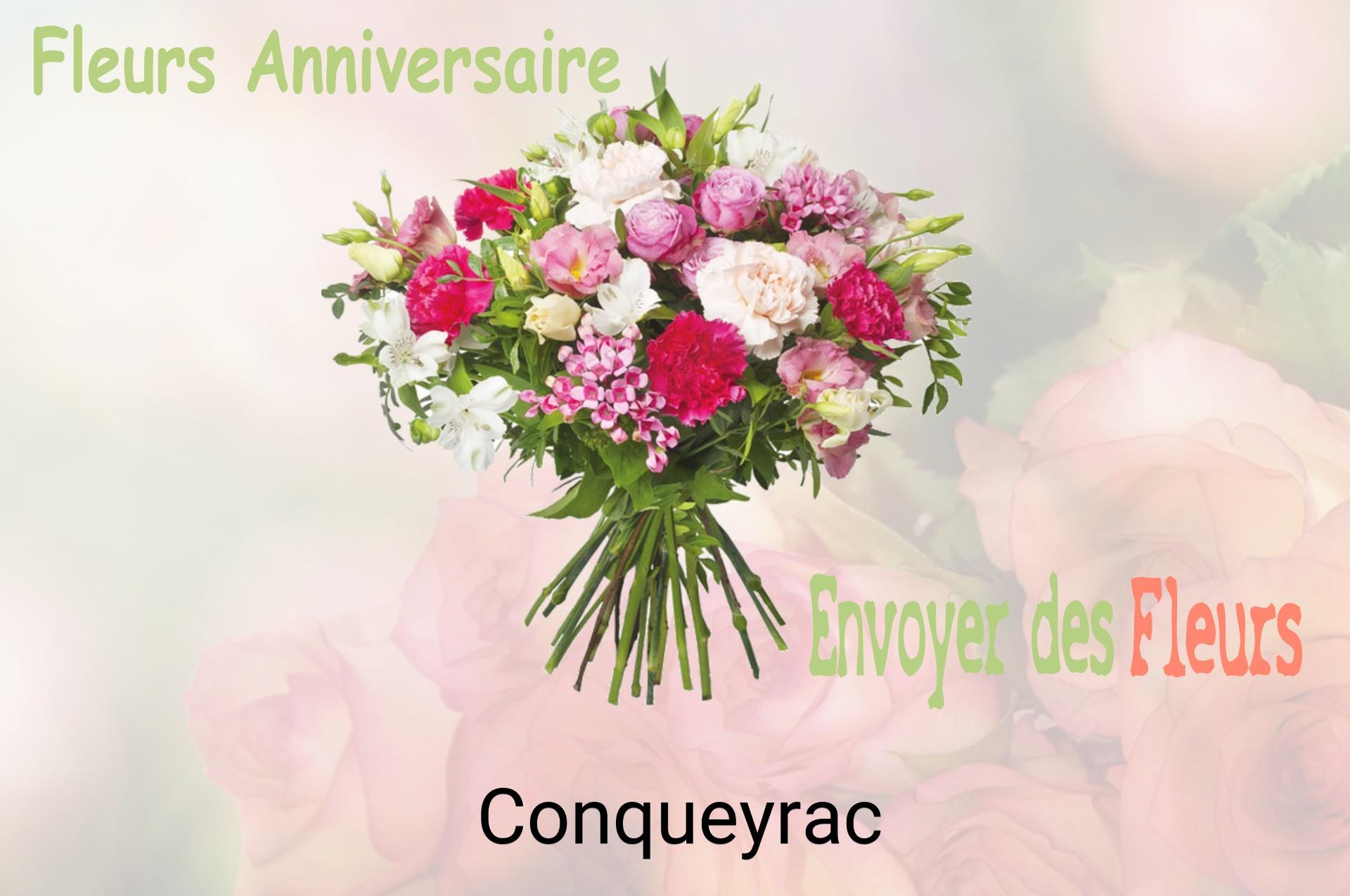 Bouquet de fleurs d’anniversaire livré à Conqueyrac